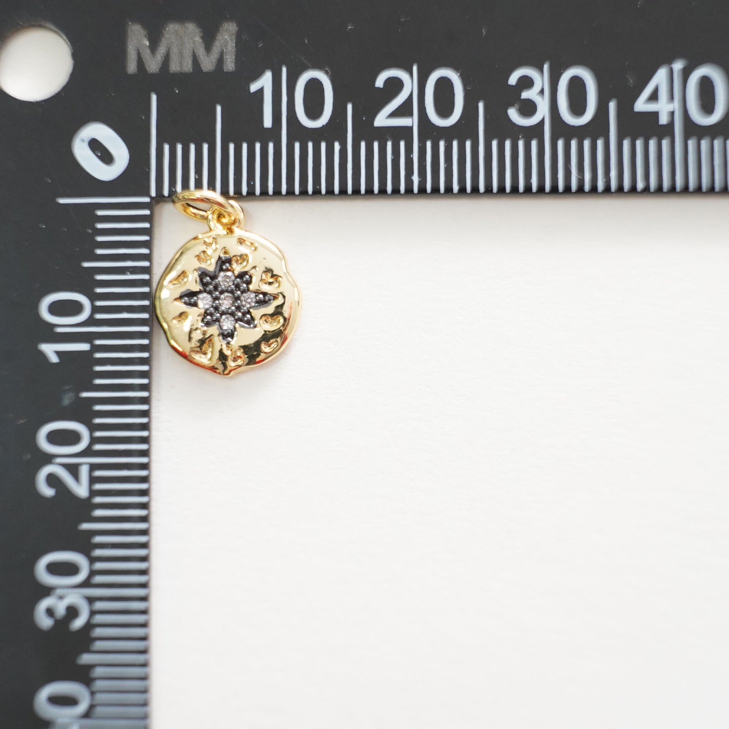 Gold Star Charms,18K Gold Filled Starburst Pendant,North Star Charm Bracelet Necklace for DIY Jewelry Making Supply
