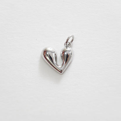 Gold Heart Charms,18K Gold Filled Heart Pendant,Heart Charm Bracelet Necklace for DIY Jewelry Making Supply