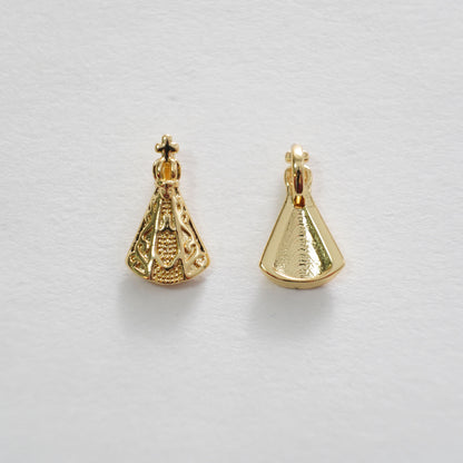 Gold crown Charms,18K Gold Filled crown Pendant,crown Charm Bracelet Necklace for DIY Jewelry Making Supply