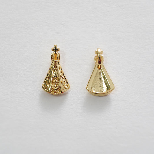 Gold crown Charms,18K Gold Filled crown Pendant,crown Charm Bracelet Necklace for DIY Jewelry Making Supply