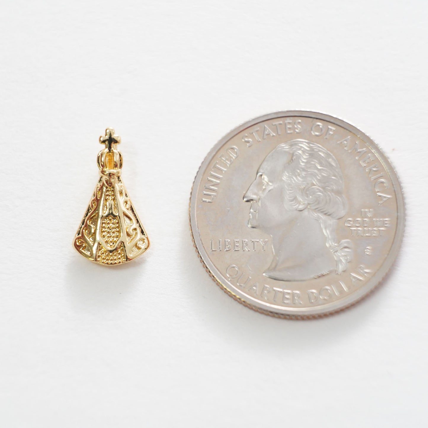 Gold crown Charms,18K Gold Filled crown Pendant,crown Charm Bracelet Necklace for DIY Jewelry Making Supply