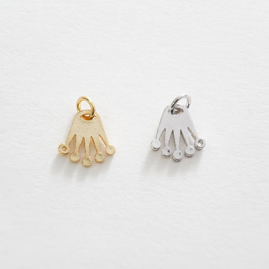 Gold crown Charms,18K Gold Filled crown Pendant,crown Charm Bracelet Necklace for DIY Jewelry Making Supply