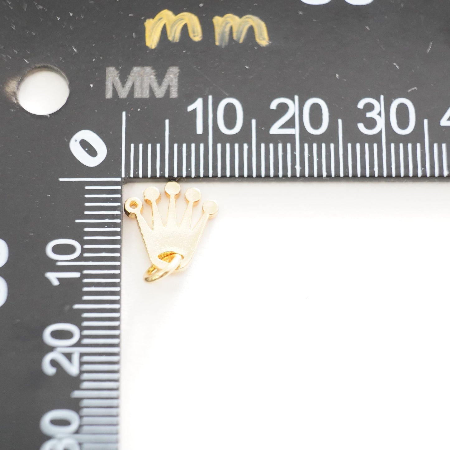 Gold crown Charms,18K Gold Filled crown Pendant,crown Charm Bracelet Necklace for DIY Jewelry Making Supply