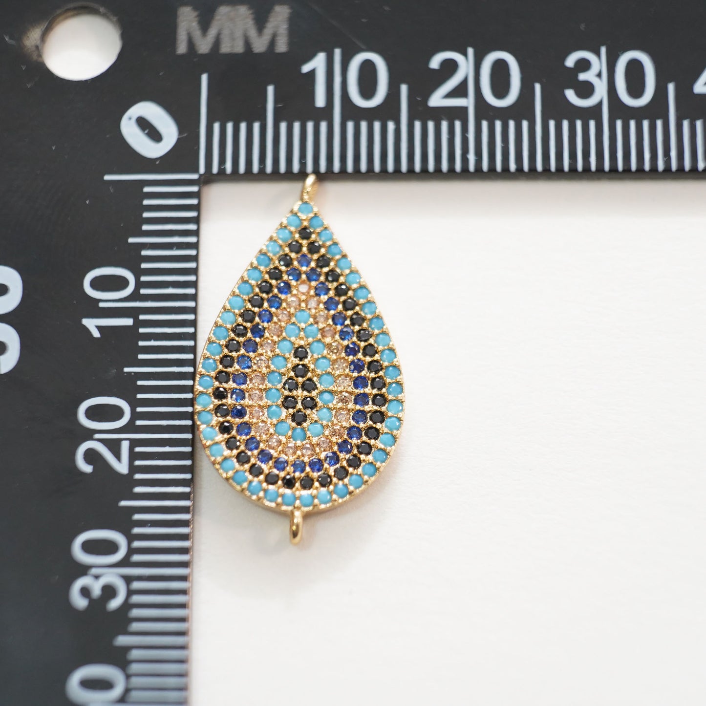 Gold Teardrop Charms,18K Gold Filled Teardrop Pendant,Teardrop Charm Bracelet Necklace for DIY Jewelry Making Supply