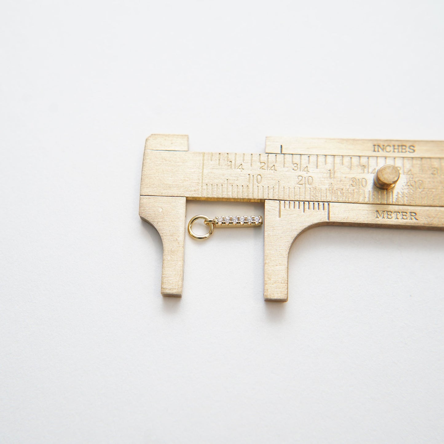 Gold Strip Charms,18K Gold Filled Bar Pendant,Geometry Silver Bar Charm Bracelet Necklace for DIY Jewelry Making Supply