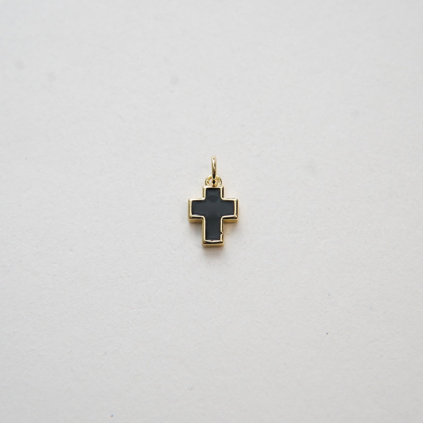 Gold Cross Charms,18K Gold Filled Enamel Cross Pendant,Cross Charm Bracelet Necklace for DIY Jewelry Making Supply