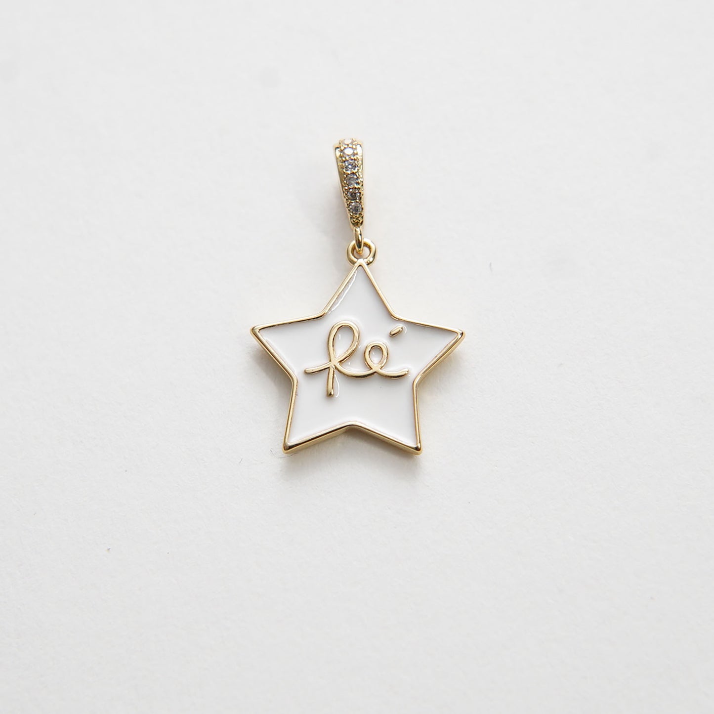 Gold Star Charms,18K Gold Filled Enamel Star Pendant,Star Charm Bracelet Necklace for DIY Jewelry Making Supply