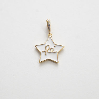 Gold Star Charms,18K Gold Filled Enamel Star Pendant,Star Charm Bracelet Necklace for DIY Jewelry Making Supply