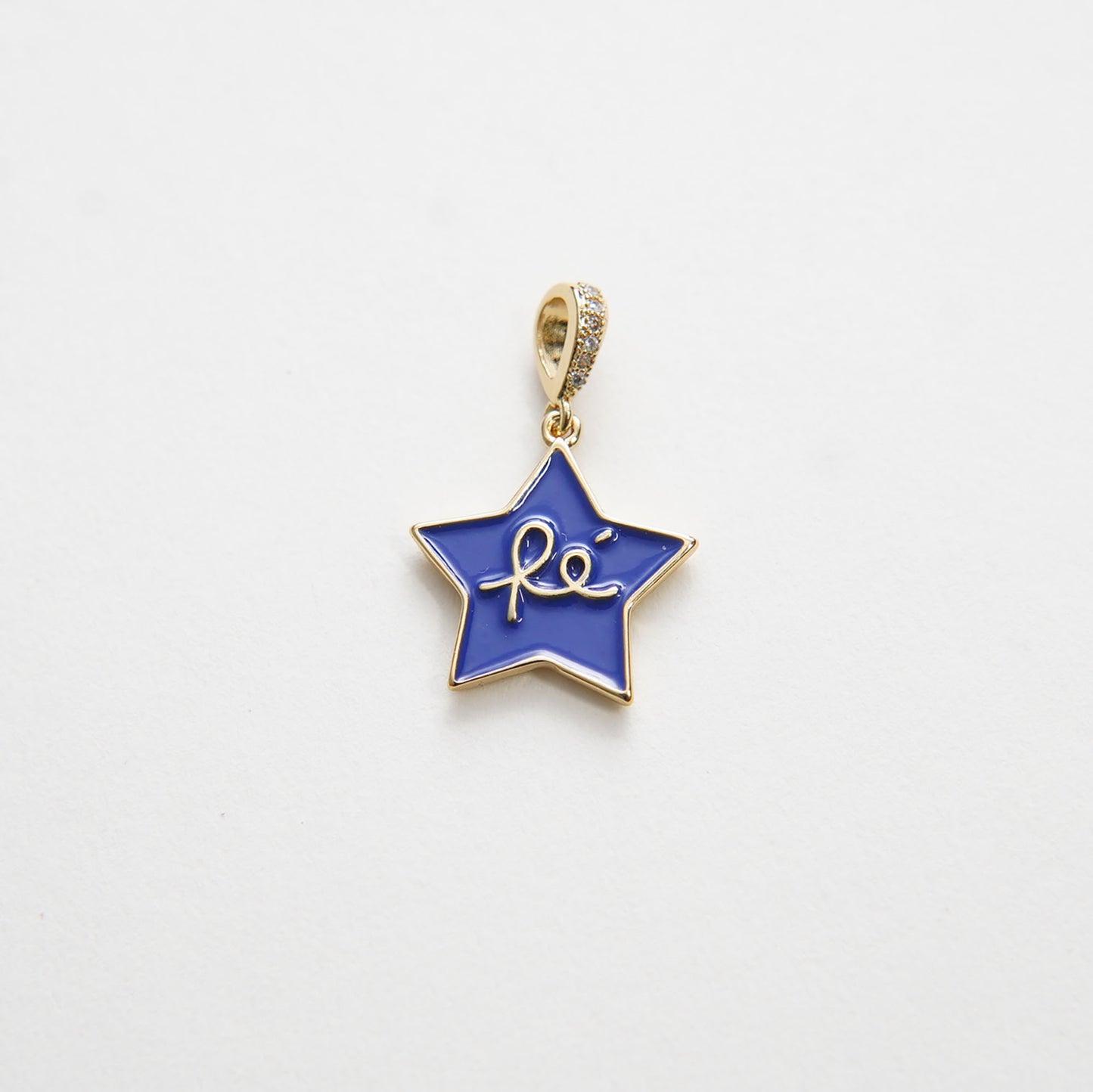 Gold Star Charms,18K Gold Filled Enamel Star Pendant,Star Charm Bracelet Necklace for DIY Jewelry Making Supply