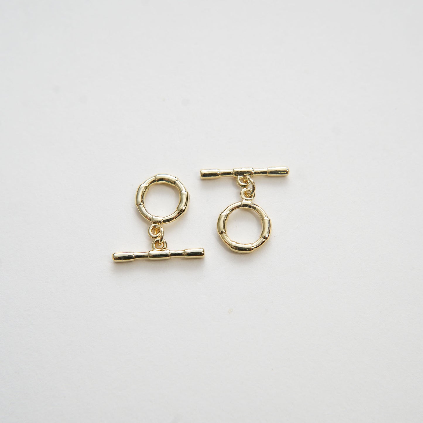 18K Gold Toggle Clasp, Gold OT Clasp Fancy Design OT Clasp Bulk Supply for Bracelet Necklace Component