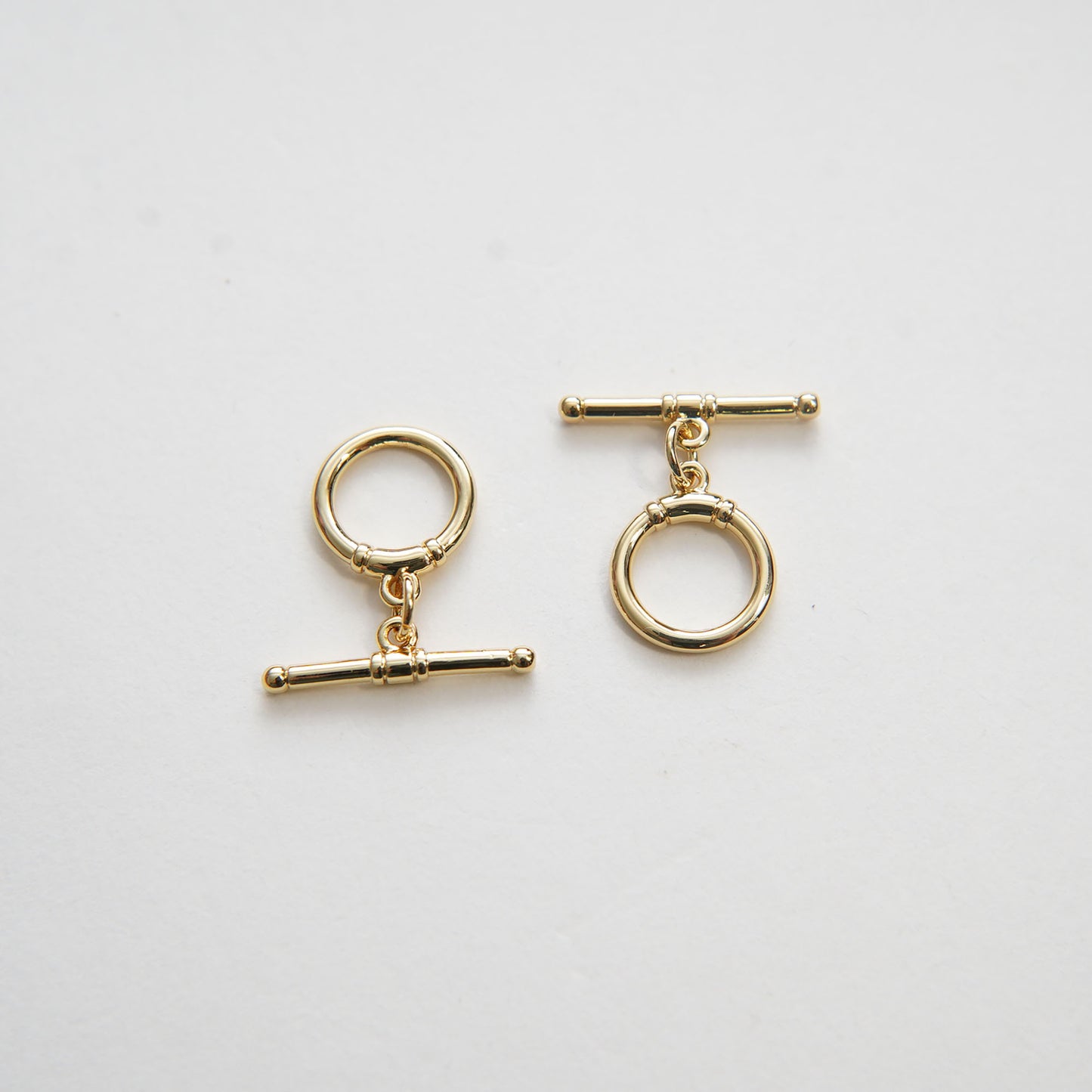 18K Gold Toggle Clasp, Gold OT Clasp Fancy Design OT Clasp Bulk Supply for Bracelet Necklace Component