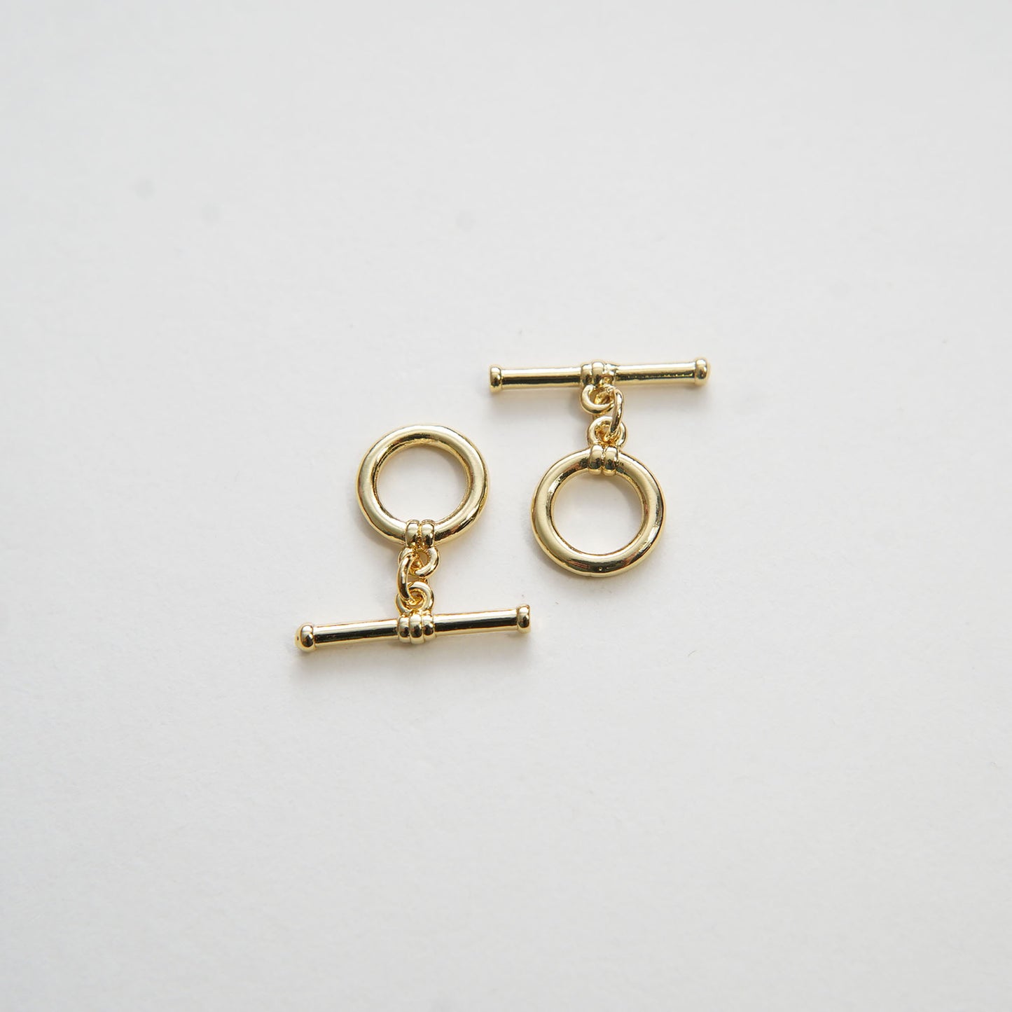 18K Gold Toggle Clasp, Gold OT Clasp Fancy Design OT Clasp Bulk Supply for Bracelet Necklace Component