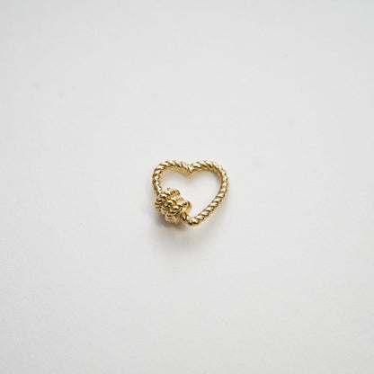 18K Gold Filled Heart Carabiner Clasp,Buckle Clasp,Carabiner Screw Clasp,Turnbuckle,for DIY Jewelry