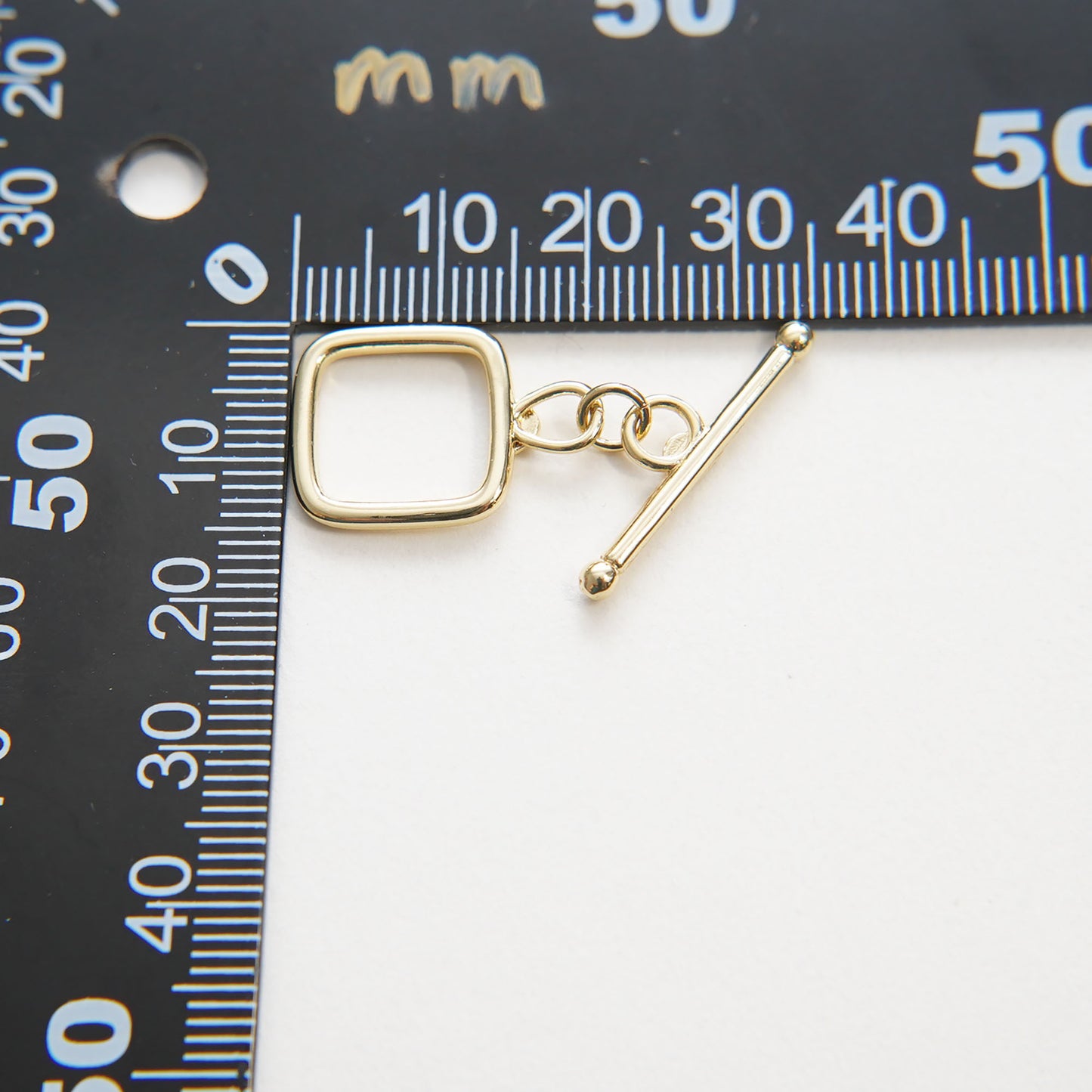 24k Gold Filled Square Toggle Clasp, Jewelry Clasp OT Clasp Findings