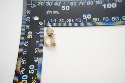 Gold Clasp,18K Gold Filled Lobster Clasp Gold Lobster Claw for DIY Jewelry Finding Necklace Bracelet