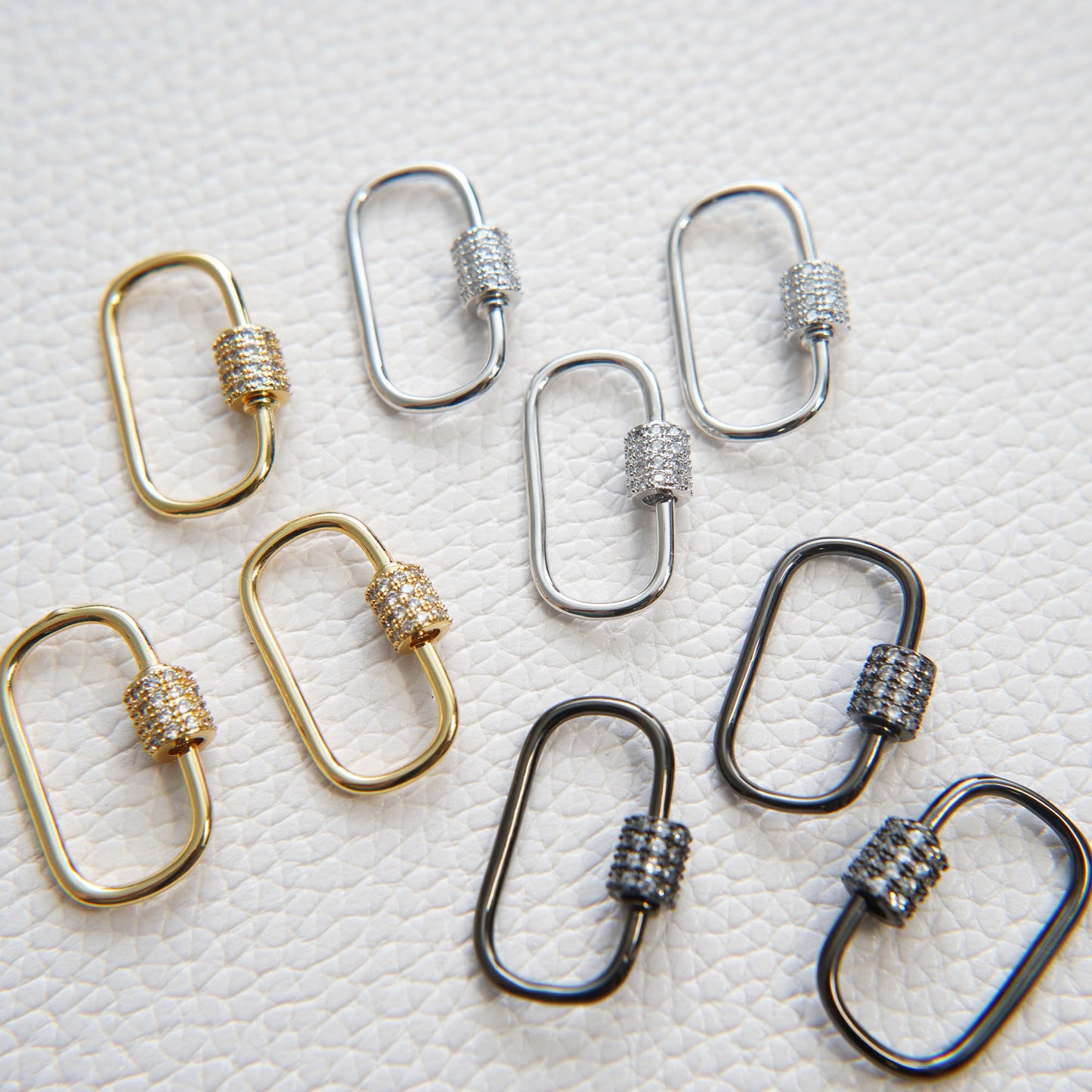 18K Gold Filled Oval Carabiner Clasp,Buckle Clasp,Carabiner Screw Clasp,Turnbuckle,for DIY Jewelry