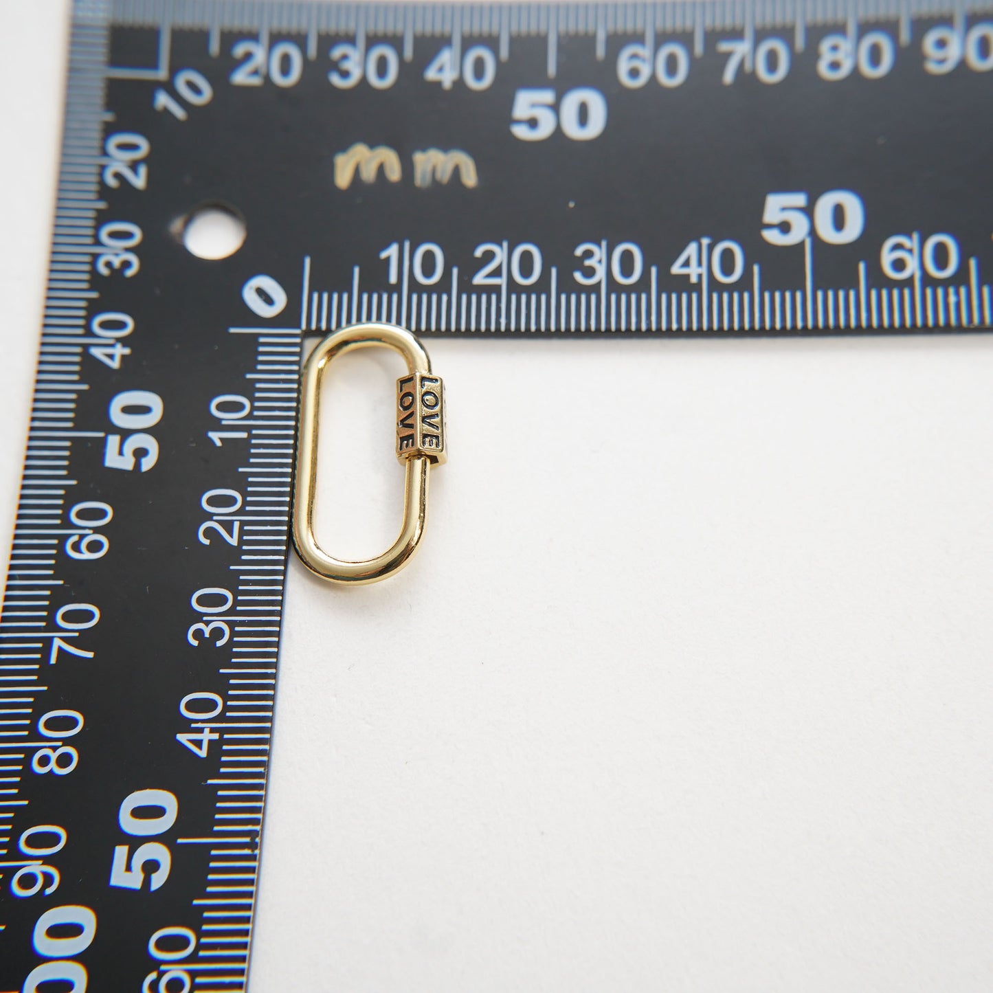 18K Gold Filled Oval Carabiner Clasp,Buckle Clasp,Carabiner Screw Clasp,Turnbuckle,for DIY Jewelry