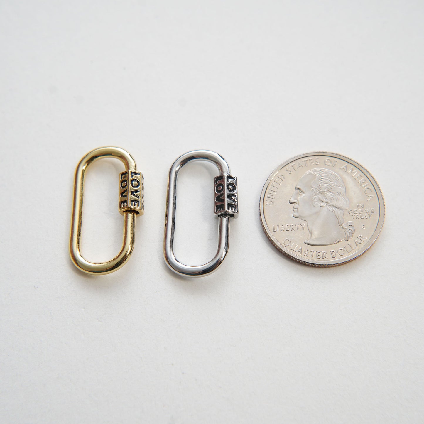 18K Gold Filled Oval Carabiner Clasp,Buckle Clasp,Carabiner Screw Clasp,Turnbuckle,for DIY Jewelry