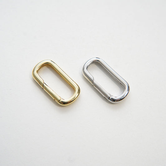 18K Gold Filled Oval Carabiner Clasp,Buckle Clasp,Carabiner Screw Clasp,Turnbuckle,for DIY Jewelry