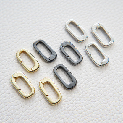 18K Gold Filled Oval Carabiner Clasp,Buckle Clasp,Carabiner Screw Clasp,Turnbuckle,for DIY Jewelry