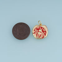 18K Gold Filled Beetle Charm,Enamel Beetle Pendant Colorful Insect Charm Vintage Animal Pendant for Bracelet Necklace DIY Jewelry Making