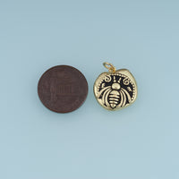 18K Gold Filled Beetle Charm,Enamel Beetle Pendant Colorful Insect Charm Vintage Animal Pendant for Bracelet Necklace DIY Jewelry Making