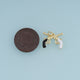 18K Gold Filled Pistol Charm,Enamel Gun Pendant Crossed Pistol Charm Unique Pendant for Bracelet Necklace DIY Jewelry Making Supply