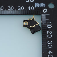 18K Gold Filled Panther Charm,Enamel Leopard Head Pendant Animal Charm Vintage Style Pendant for Bracelet Necklace DIY Jewelry Making