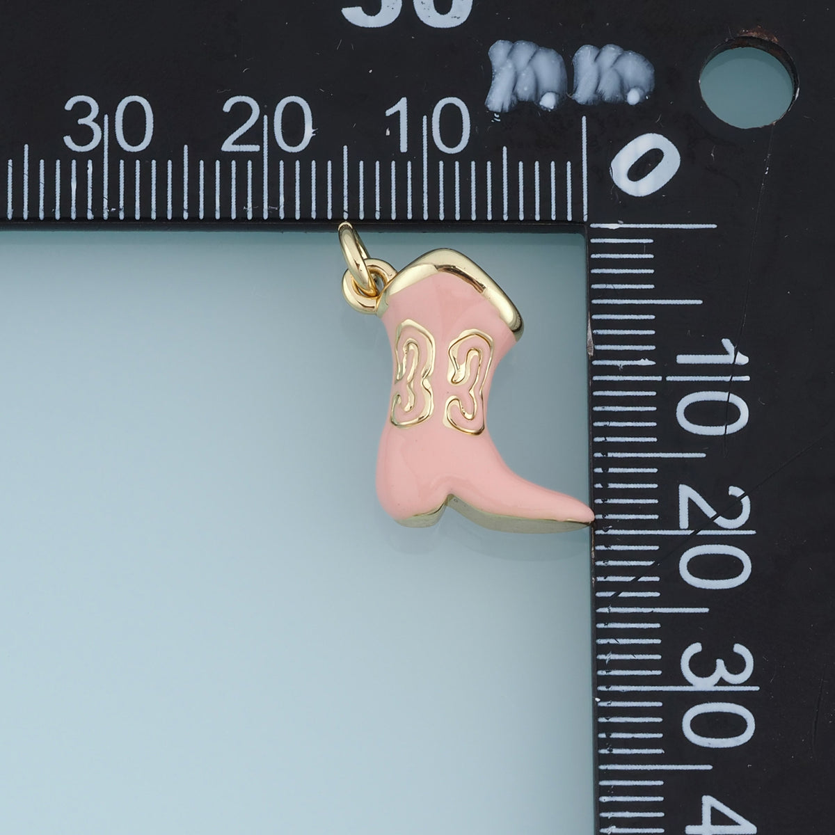 18K Gold Filled Cowboy Boot Charm,Enamel Western Boot Pendant Vintage Style Animal Free Charm for Bracelet Necklace DIY Jewelry Making