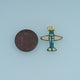 18K Gold Filled Airplane Charm,Enamel Plane Pendant Travel Charm with Sparkle Details for Bracelet Necklace DIY Jewelry Making Supply