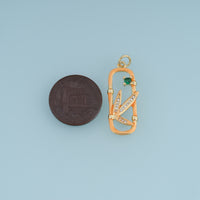18K Gold Filled Bamboo Leaf Charm,Colorful Enamel Bamboo Leaf Pendant Nature Charm for Bracelet Necklace DIY Jewelry Making Supply
