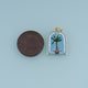 18K Gold Filled Palm Tree Charm,Enamel Tropical Palm Tree Pendant Beach Charm for Bracelet Necklace DIY Jewelry Making Supply
