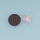 18K Gold Filled Flying Pig Charm,Colorful Enamel Pig Pendant Cute Animal Charm for Bracelet Necklace DIY Jewelry Making Supply