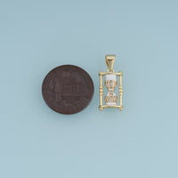 18K Gold Filled Hourglass Charm,Enamel Hourglass Pendant Vintage Time Charm for Bracelet Necklace DIY Jewelry Making Supply