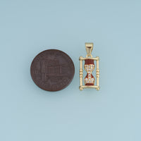 18K Gold Filled Hourglass Charm,Enamel Hourglass Pendant Vintage Time Charm for Bracelet Necklace DIY Jewelry Making Supply