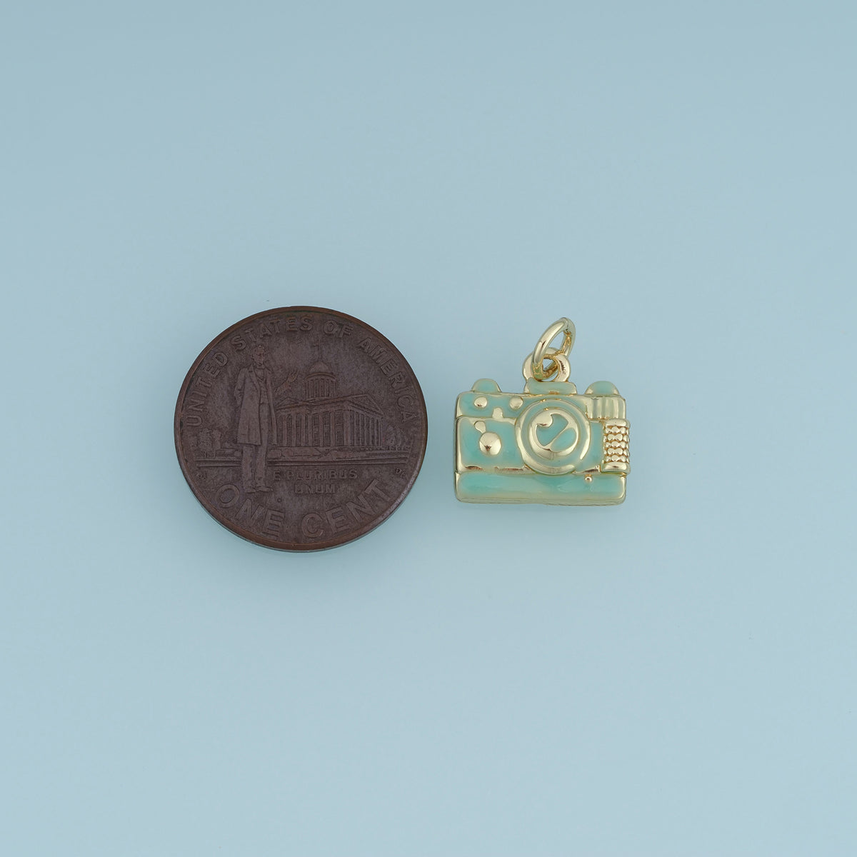 18K Gold Filled Camera Charm,Colorful Enamel Camera Pendant Photography Charm for Bracelet Necklace DIY Jewelry Making Supply