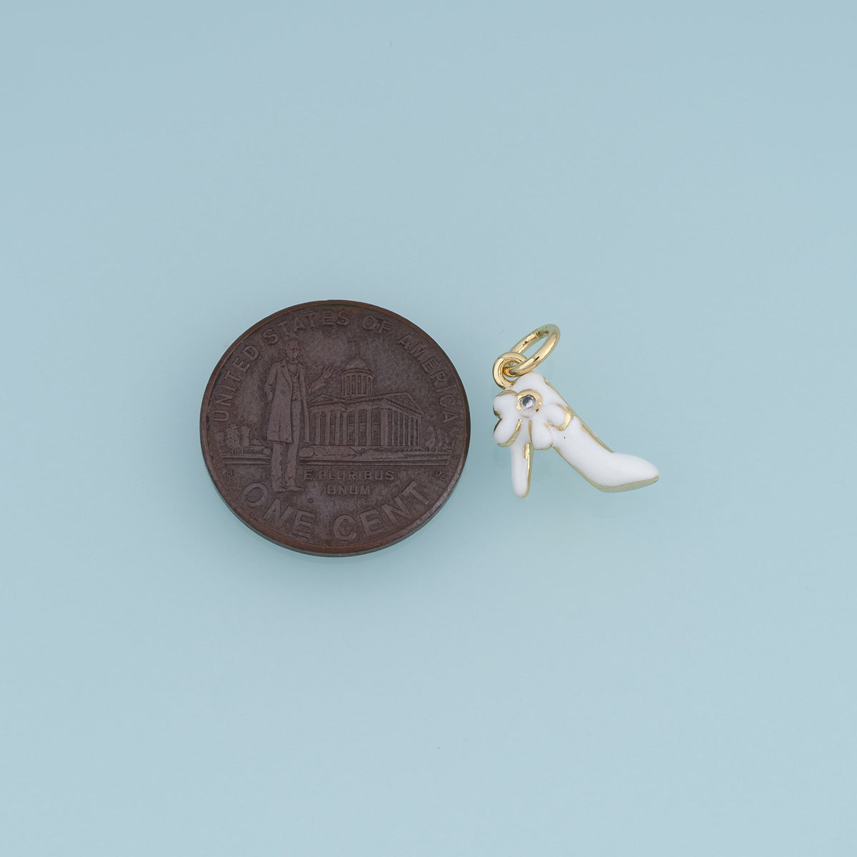 18K Gold Filled High Heel Shoe Charm,Colorful Enamel Shoe Pendant Fashion Charm for Bracelet Necklace DIY Jewelry Making Supply