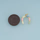 18K Gold Filled Horseshoe Charm,Colorful Enamel Horseshoe Pendant Lucky Charm for Bracelet Necklace DIY Jewelry Making Supply
