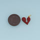 18K Gold Filled Heart Charm,Colorful Enamel Heart Pendant Cute Love Charm for Bracelet Necklace DIY Jewelry Making Supply