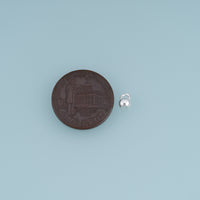 50 pcs S925 Silver Bead Cap Component,Round Bead Connector Charm Finding for Bracelet Necklace DIY Jewelry Making Supply