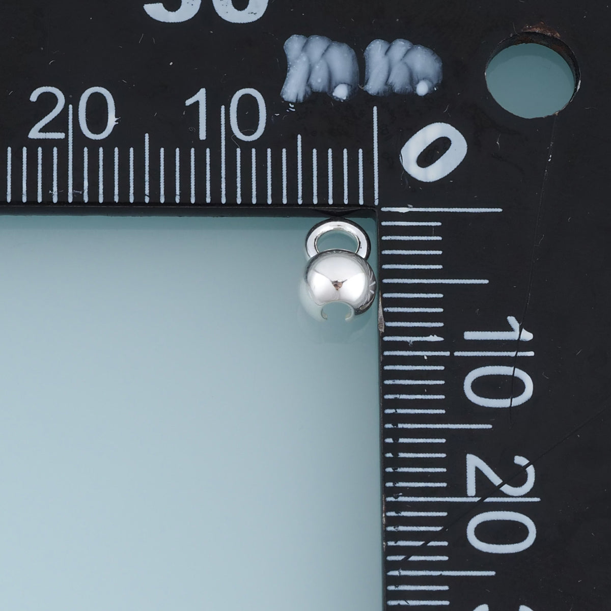 50 pcs S925 Silver Bead Cap Component,Round Bead Connector Charm Finding for Bracelet Necklace DIY Jewelry Making Supply