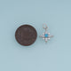 18K Gold Filled North Star Charm,Blue Turquoise Star Pendant Celestial Charm for Bracelet Necklace DIY Jewelry Making Supply