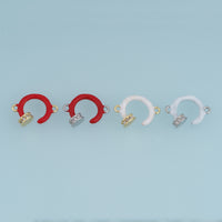 18K Gold Filled Connector Component,Enamel Jewelry Connector Link Charm Finding for Bracelet Necklace DIY Jewelry Making Supply