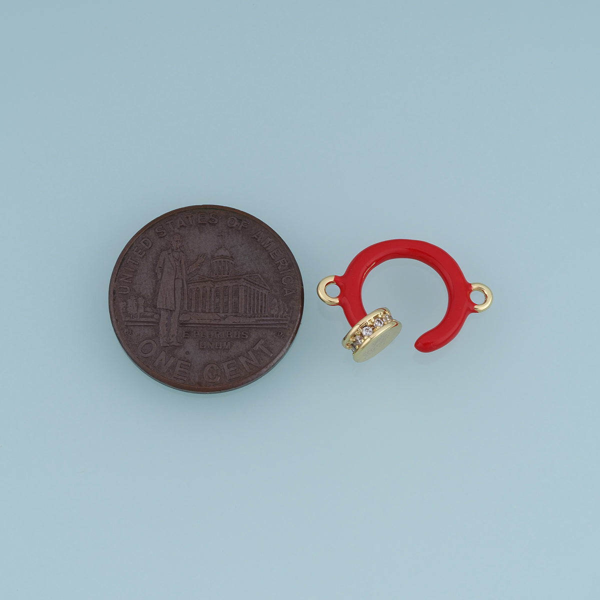 18K Gold Filled Connector Component,Enamel Jewelry Connector Link Charm Finding for Bracelet Necklace DIY Jewelry Making Supply