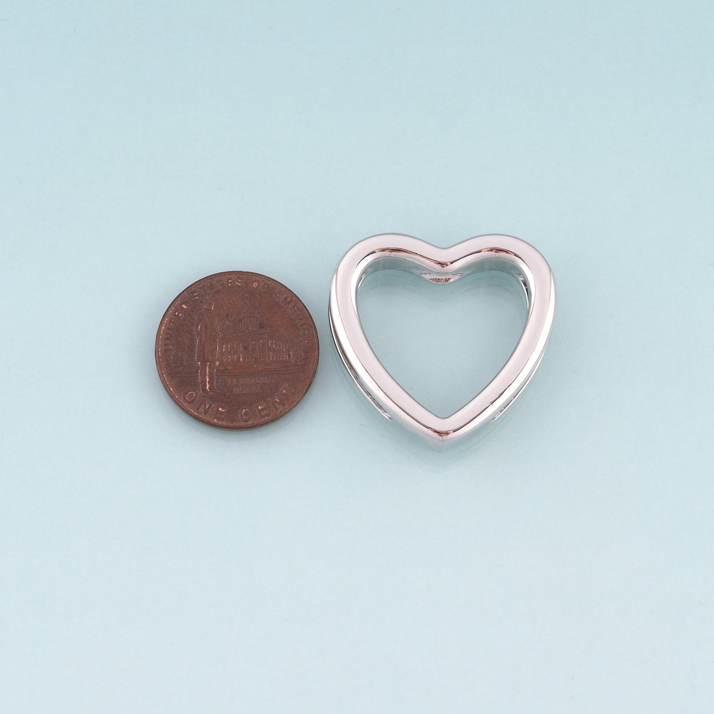 18K Gold Filled Heart Beads,Minimalist Heart Spacer Beads Bracelet Necklace for DIY Jewelry Making Supply