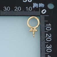 18K Gold Filled Round Connector,Open Ring Jewelry Finding Link Component for Bracelet Necklace DIY Jewelry Making Supply