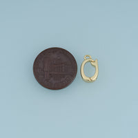 18K Gold Filled Open Ring Connector,Round Jewelry Link Component Finding for Bracelet Necklace DIY Jewelry Making Supply
