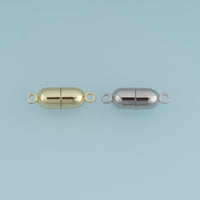 18K Gold Filled Magnetic Clasp,Barrel Magnetic Connector Finding for Bracelet Necklace DIY Jewelry Making Supply