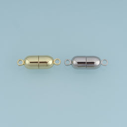 18K Gold Filled Magnetic Clasp,Barrel Magnetic Connector Finding for Bracelet Necklace DIY Jewelry Making Supply
