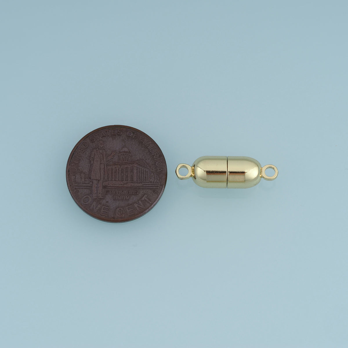 18K Gold Filled Magnetic Clasp,Barrel Magnetic Connector Finding for Bracelet Necklace DIY Jewelry Making Supply